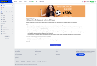 CyberBets Welcome Bonus Desktop Device View 